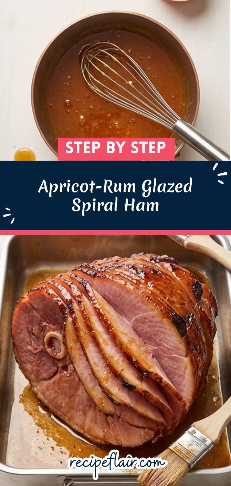 Apricot-Rum Glazed Spiral Ham