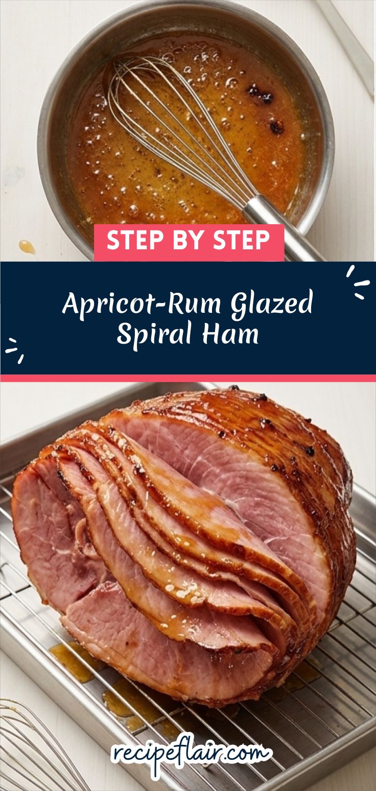 Apricot-Rum Glazed Spiral Ham