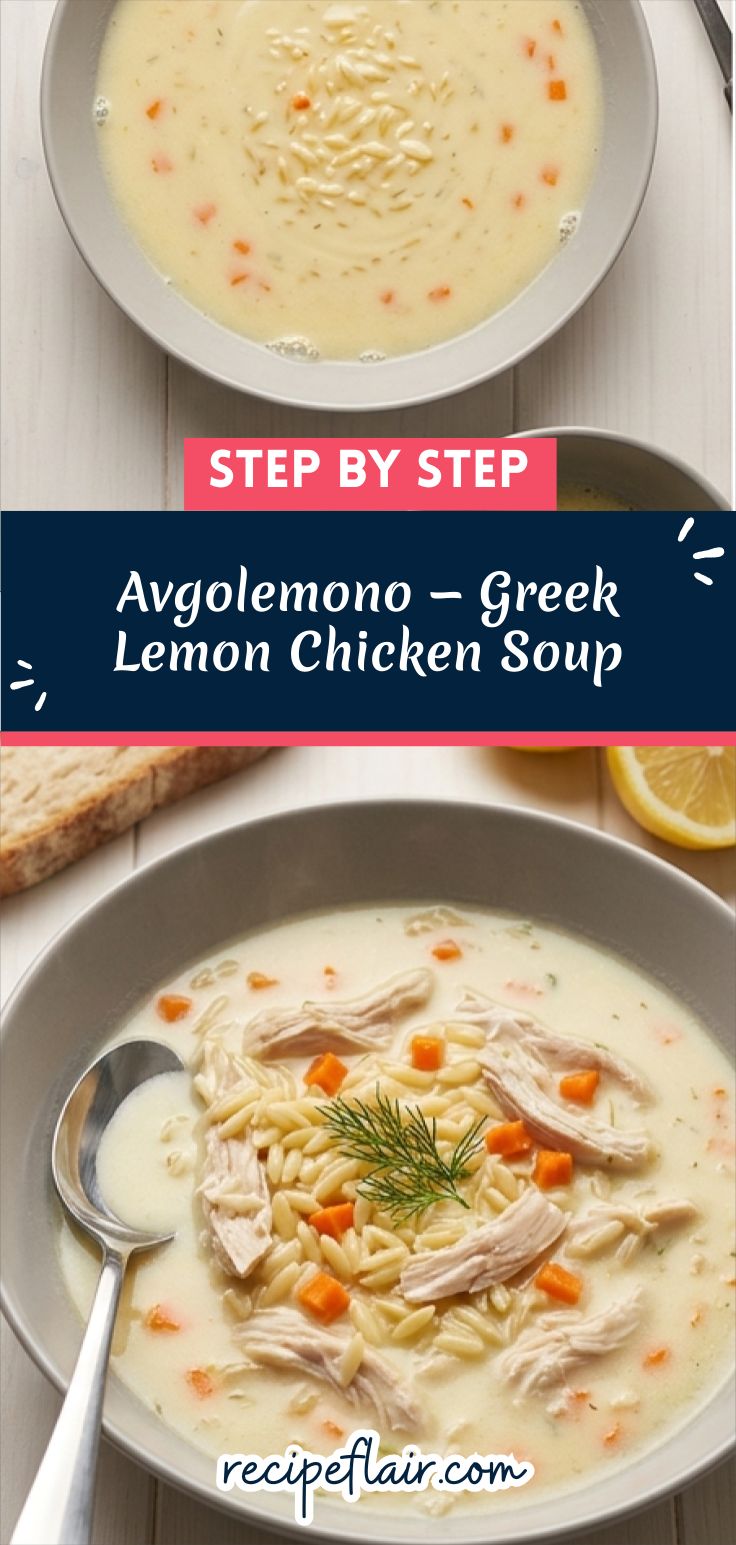 Avgolemono — Greek Lemon Chicken Soup Recipe
