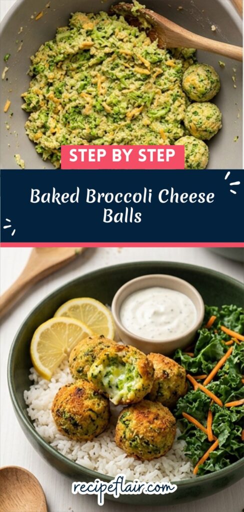 Baked Broccoli Cheese Balls Recipe