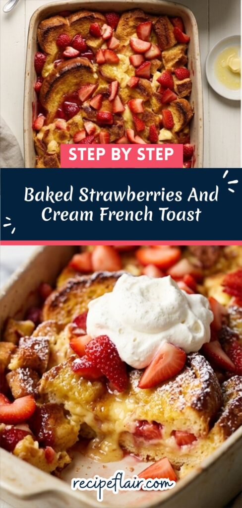 Baked Strawberries And Cream French Toast Recipe