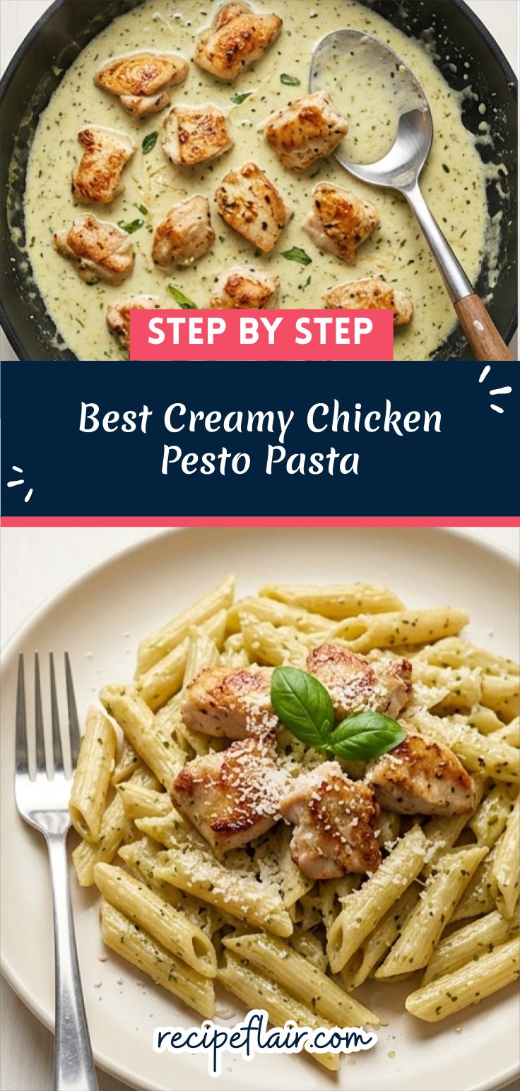 Best Creamy Chicken Pesto Pasta Recipe