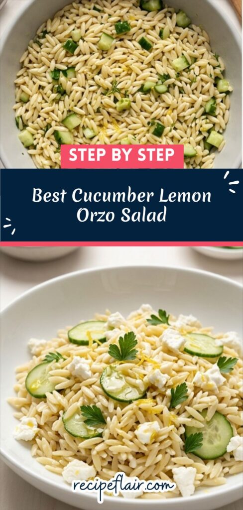 Best Cucumber Lemon Orzo Salad Recipe
