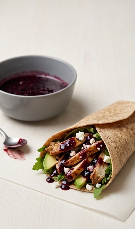 Blackberry-Balsamic-Chicken-Wraps-pin1