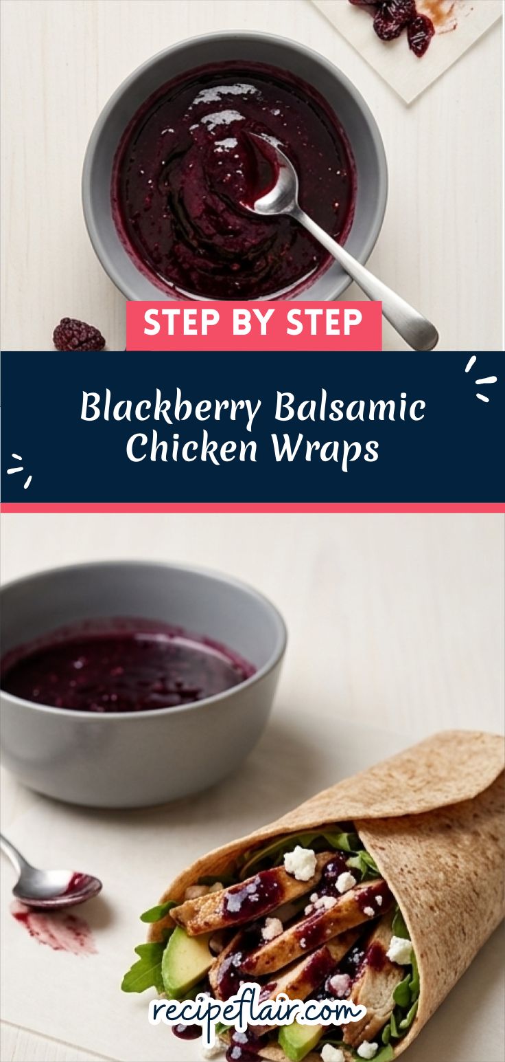 Blackberry Balsamic Chicken Wraps