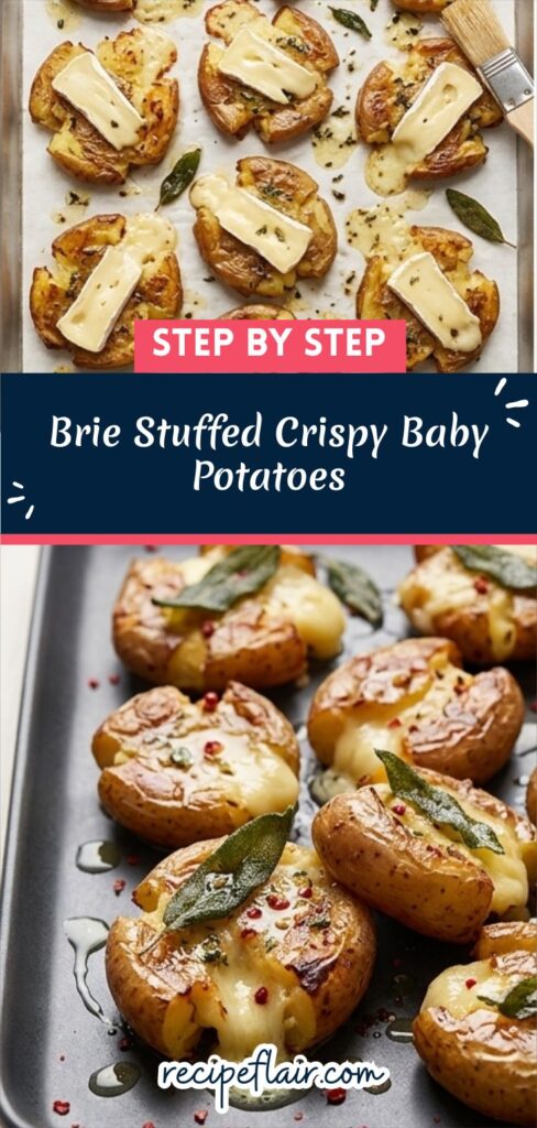 Brie Stuffed Crispy Baby Potatoes