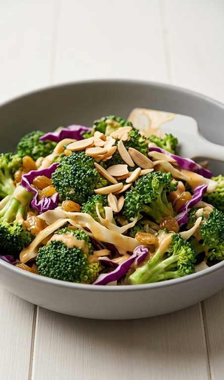 Broccoli-Salad-with-Creamy-Almond-Dressing-pin1