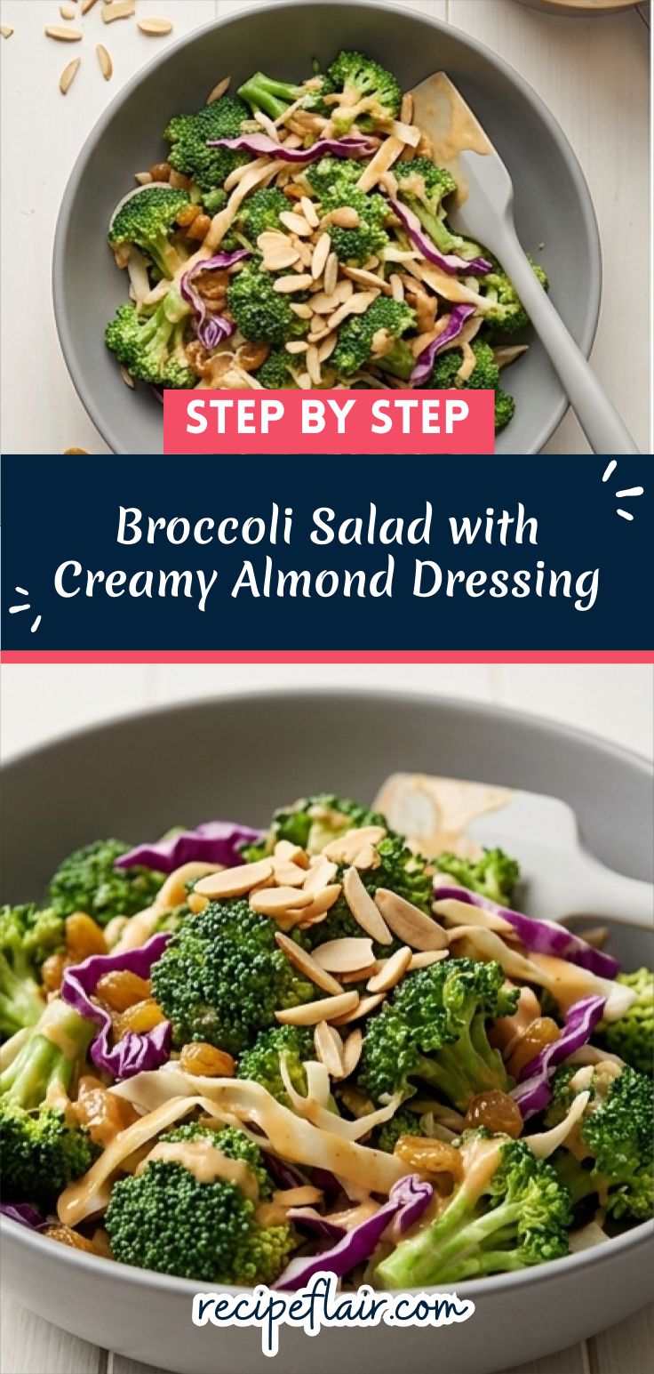 Broccoli Salad with Creamy Almond Dressing