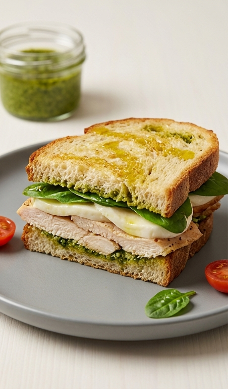 Easy Chicken Pesto Sandwich Recipe for Fresh Spring Meals