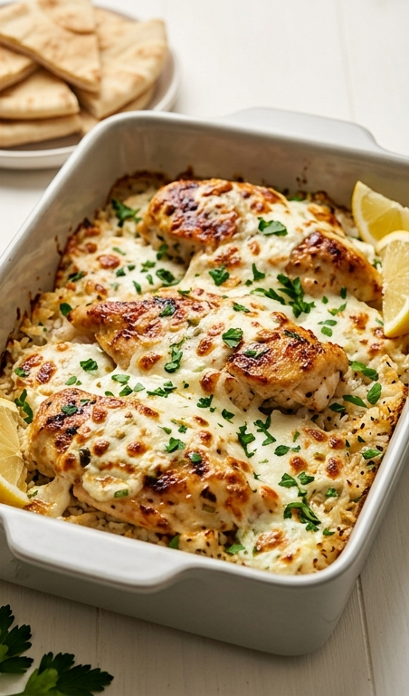 Creamy Chicken Tzatziki Casserole Recipe for Spring Dinners