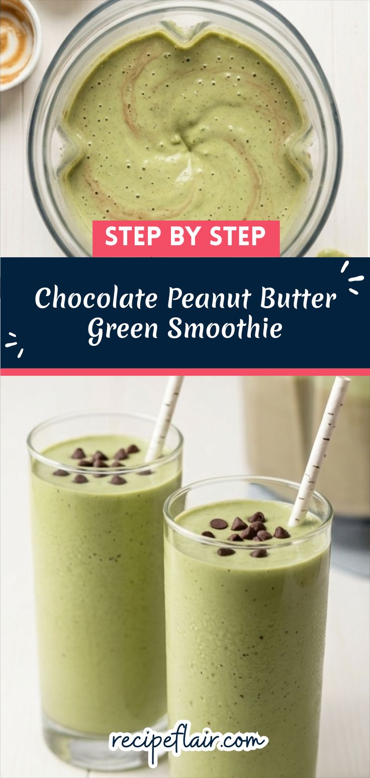 Chocolate Peanut Butter Green Smoothie