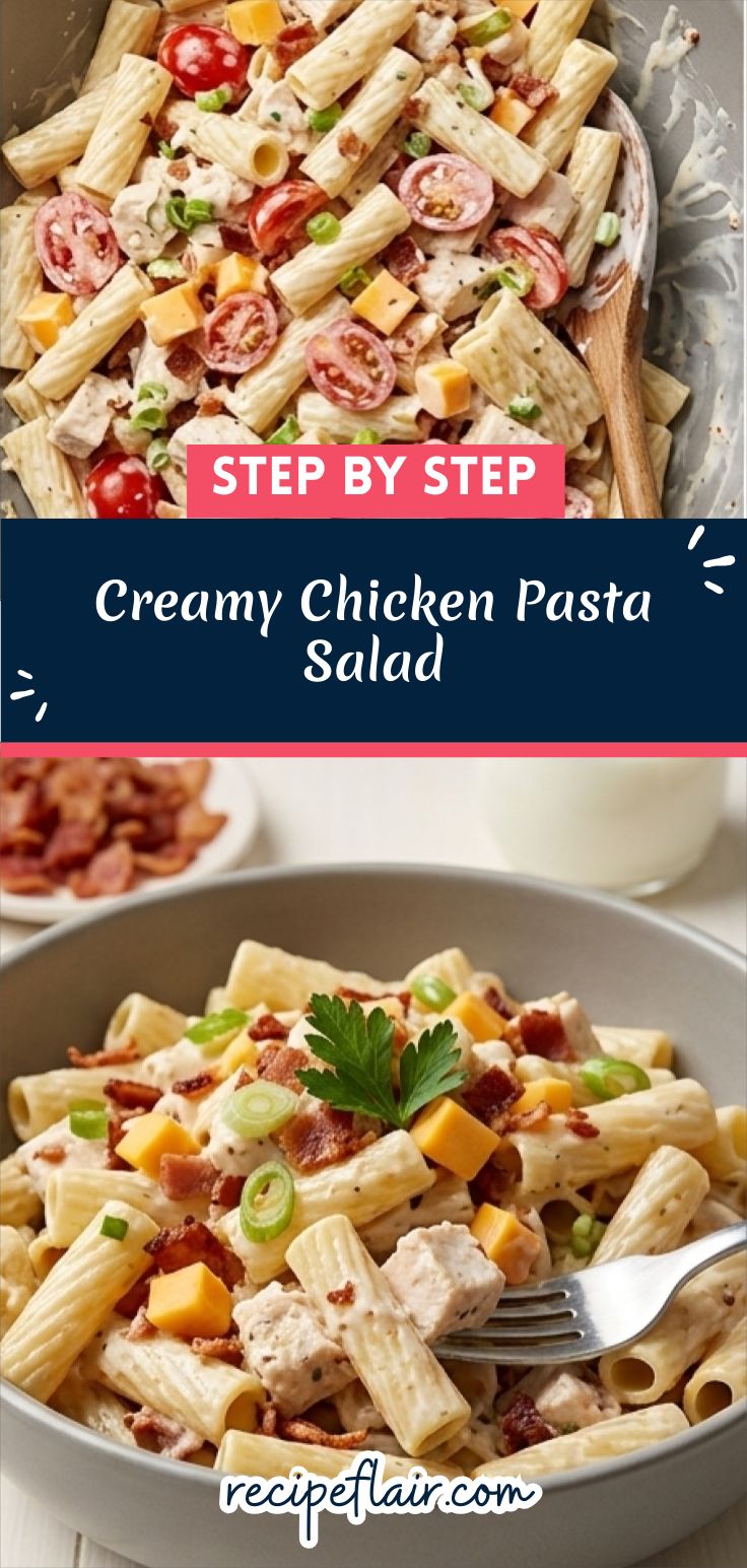 Creamy Chicken Pasta Salad
