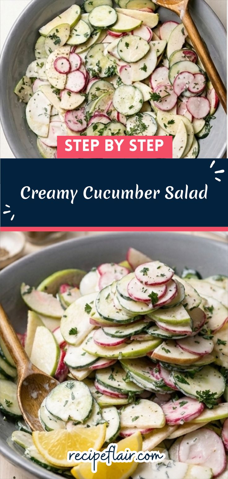 Creamy Cucumber Salad Recipe