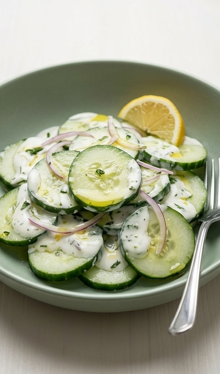 Creamy-Cucumber-Salad-with-Lemon-Yogurt-Dressing-finalDish