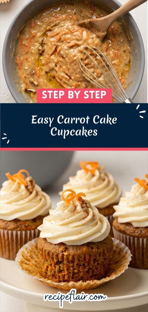 Easy Carrot Cake Cupcakes Recipe