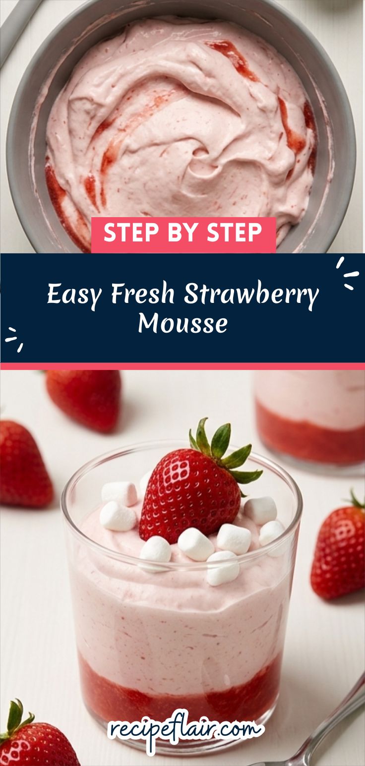 Easy Fresh Strawberry Mousse Recipe
