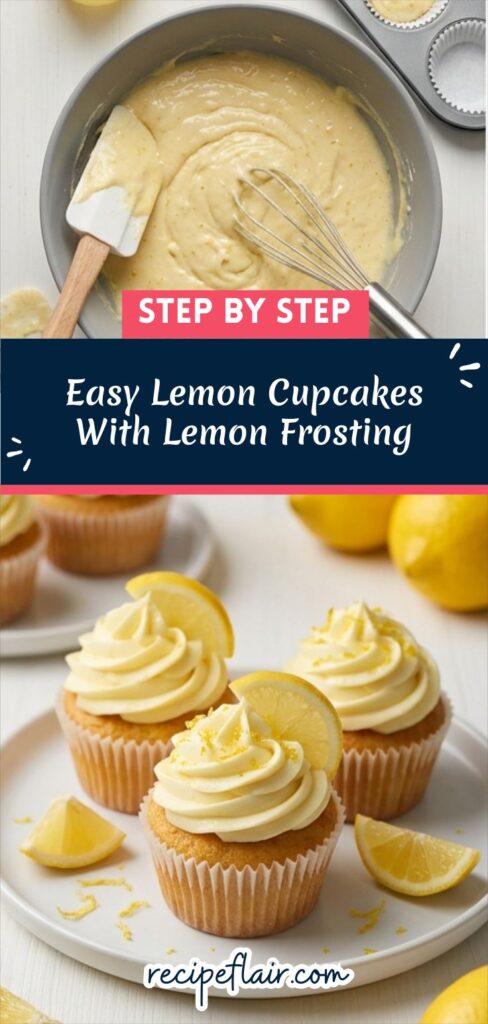 Easy Lemon Cupcakes With Lemon Frosting Recipe