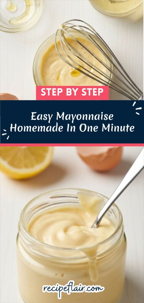 Easy Mayonnaise Homemade In One Minute Recipe