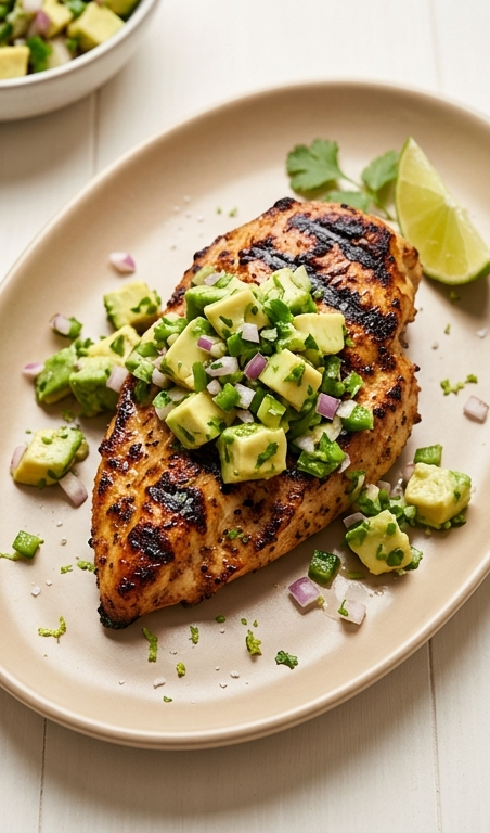 Fiesta Lime Chicken Recipe With Avocado for Fresh Spring Dinners