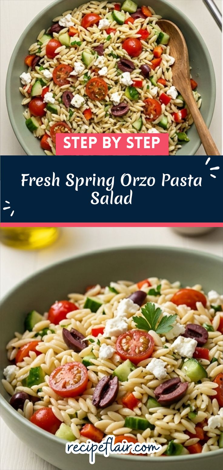 Fresh Spring Orzo Pasta Salad Recipe