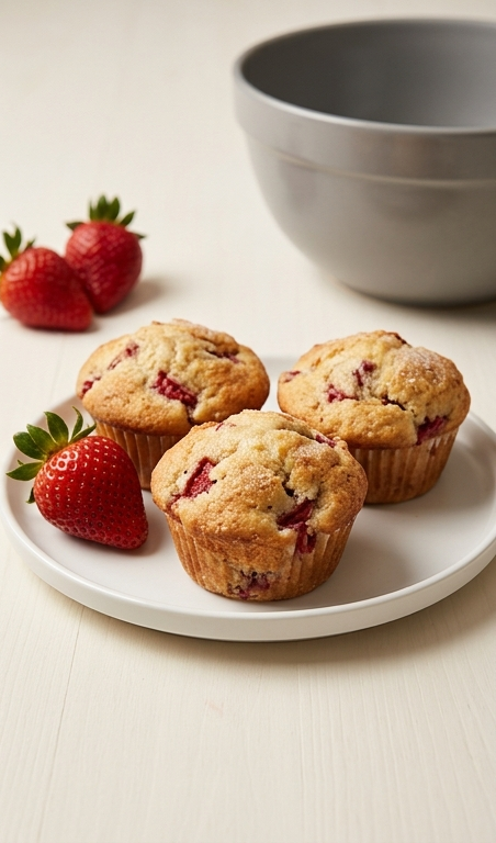 Easy Fresh Strawberry Muffins Recipe for Sweet Spring Baking