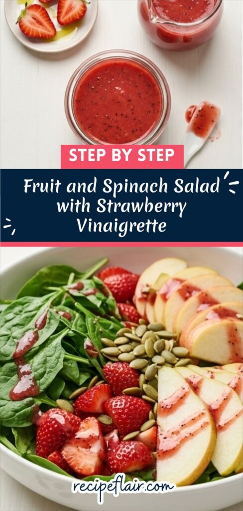 Fruit and Spinach Salad with Strawberry Vinaigrette