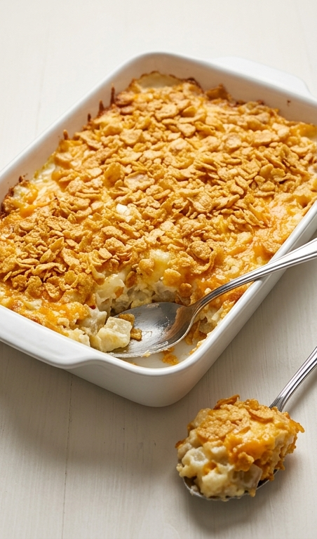 Cheesy Funeral Potato Recipe with Hashbrowns for Cozy Gatherings