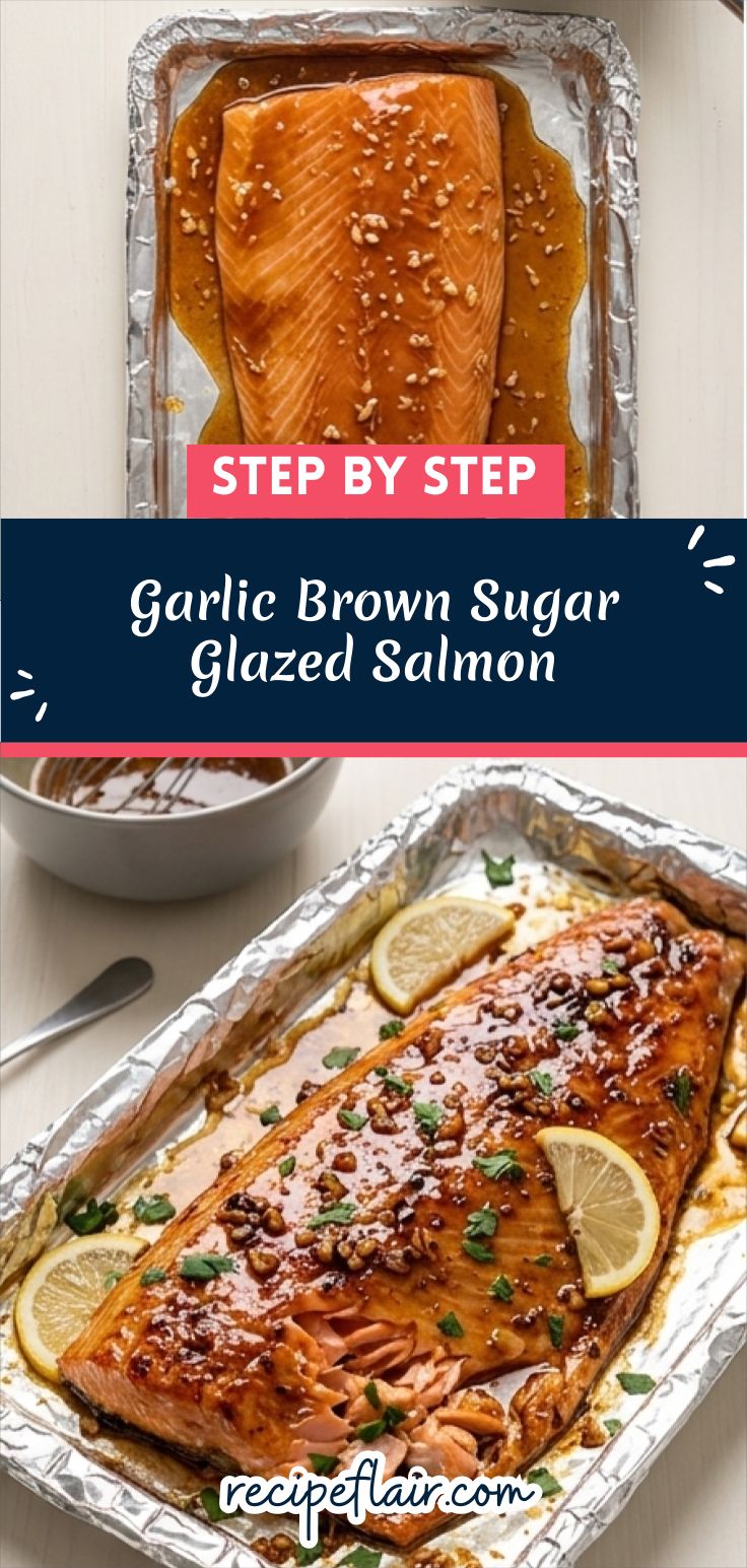 Garlic Brown Sugar Glazed Salmon