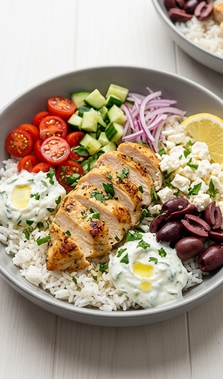 Healthy Greek Chicken Bowls Recipe for Easy Family Dinners