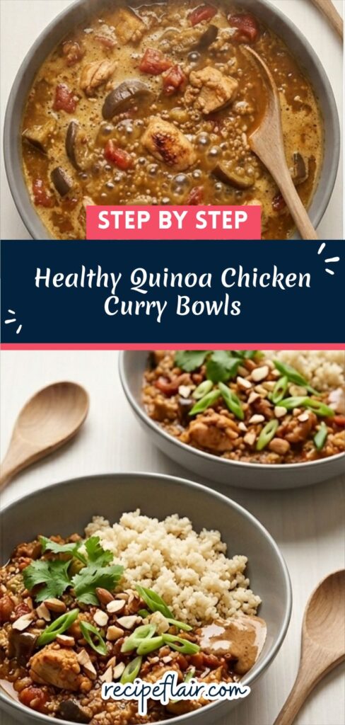 Healthy Quinoa Chicken Curry Bowls