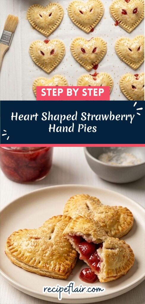 Heart Shaped Strawberry Hand Pies