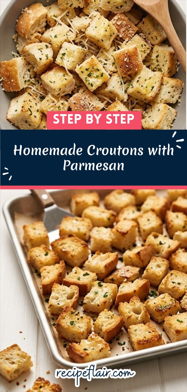 Homemade Croutons with Parmesan