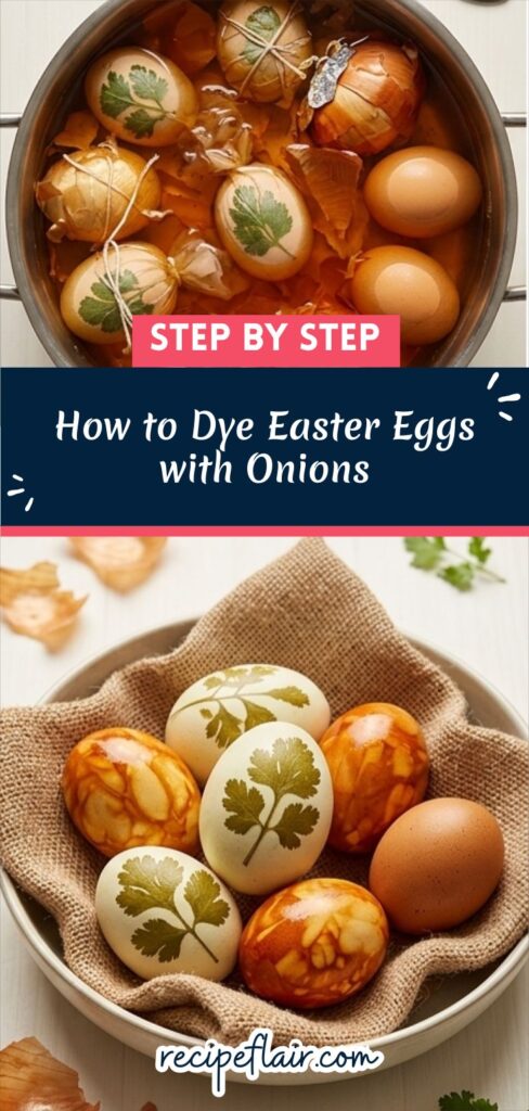 How to Dye Easter Eggs with Onions