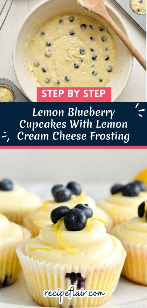 Lemon Blueberry Cupcakes With Lemon Cream Cheese Frosting Recipe