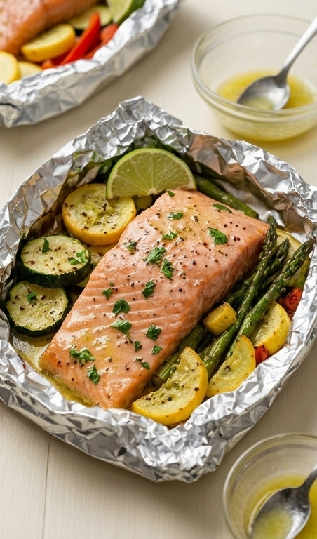 Lime-Butter-Salmon-in-Foil-with-Summer-Veggies-pin1