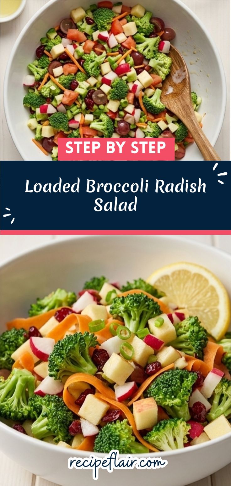 Loaded Broccoli Radish Salad Recipe