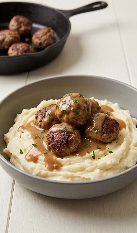 Cozy Meatballs and Gravy Recipe for Easy Hamburger Meat Dinners