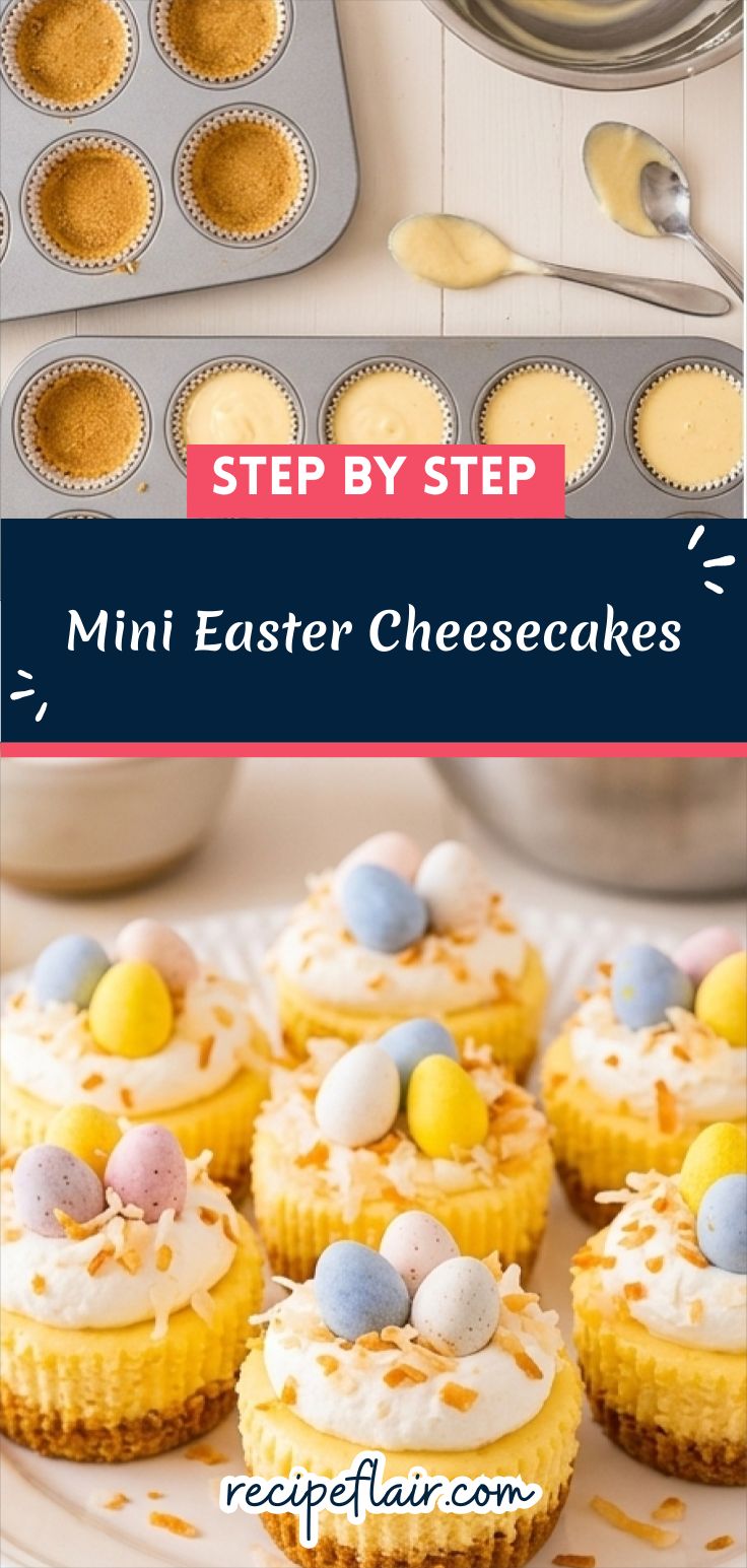 Mini Easter Cheesecakes