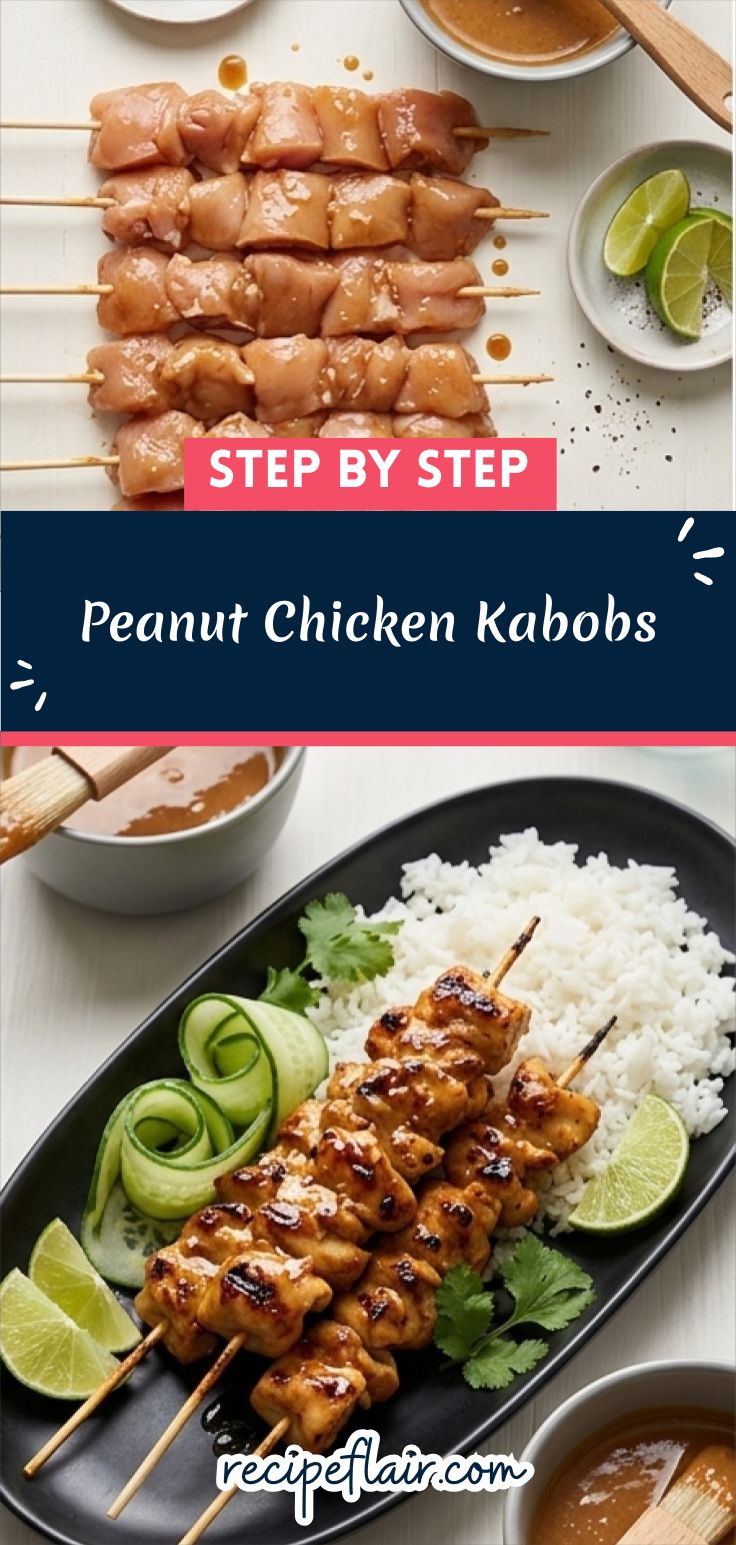 Peanut Chicken Kabobs