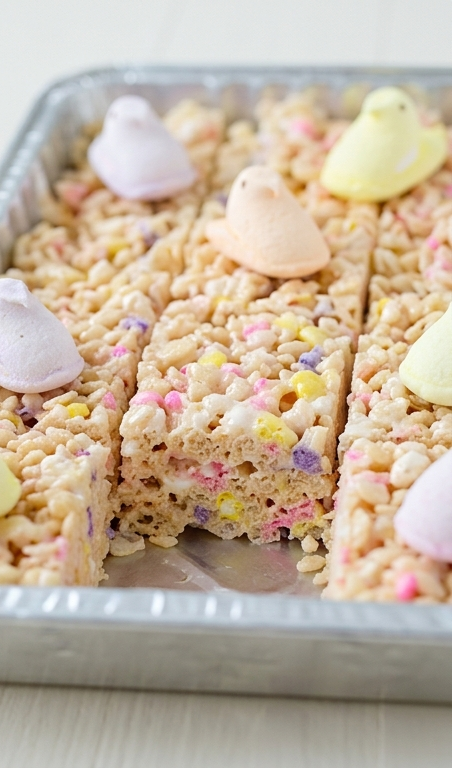 Easter Party Food: Cute Peeps Rice Krispies Treats Recipe