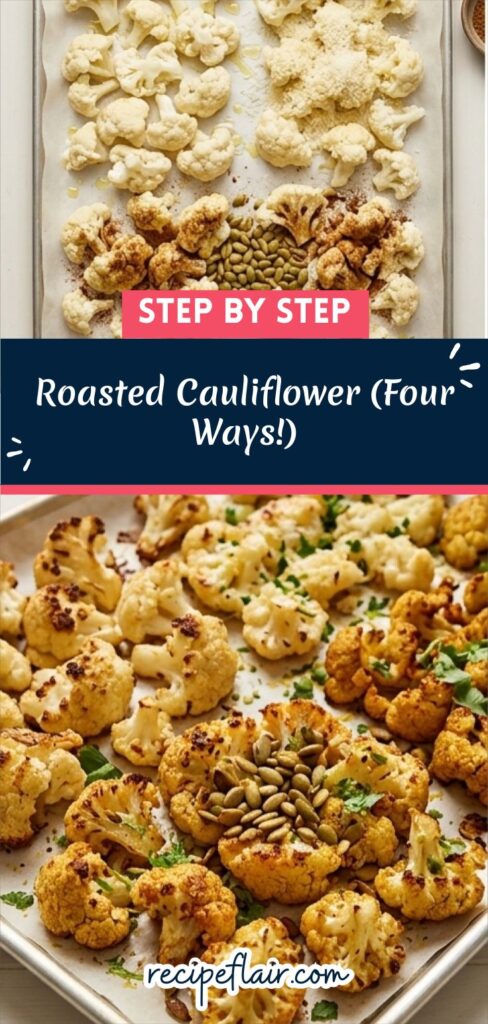 Roasted Cauliflower (Four Ways!)