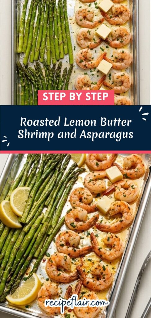 Roasted Lemon Butter Shrimp and Asparagus