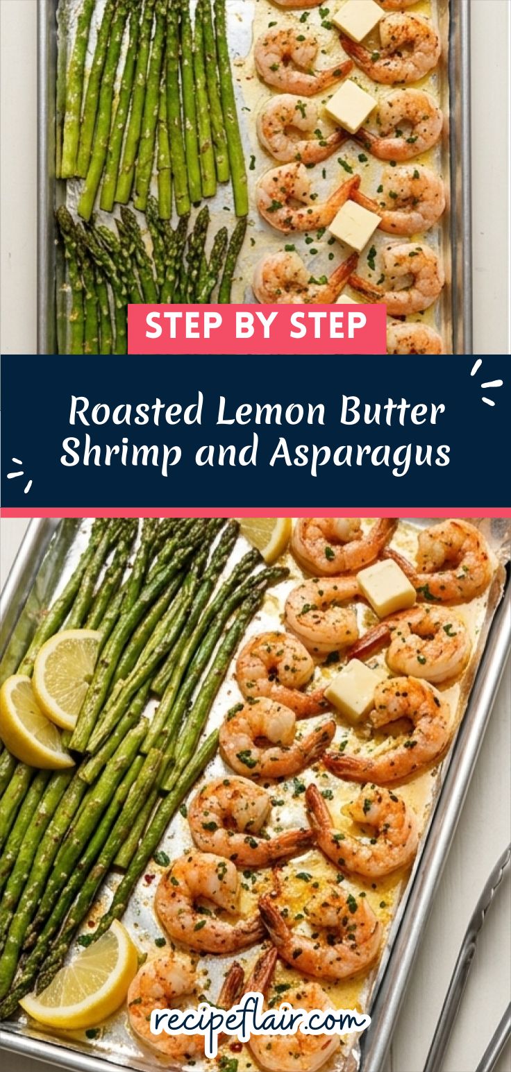 Roasted Lemon Butter Shrimp and Asparagus