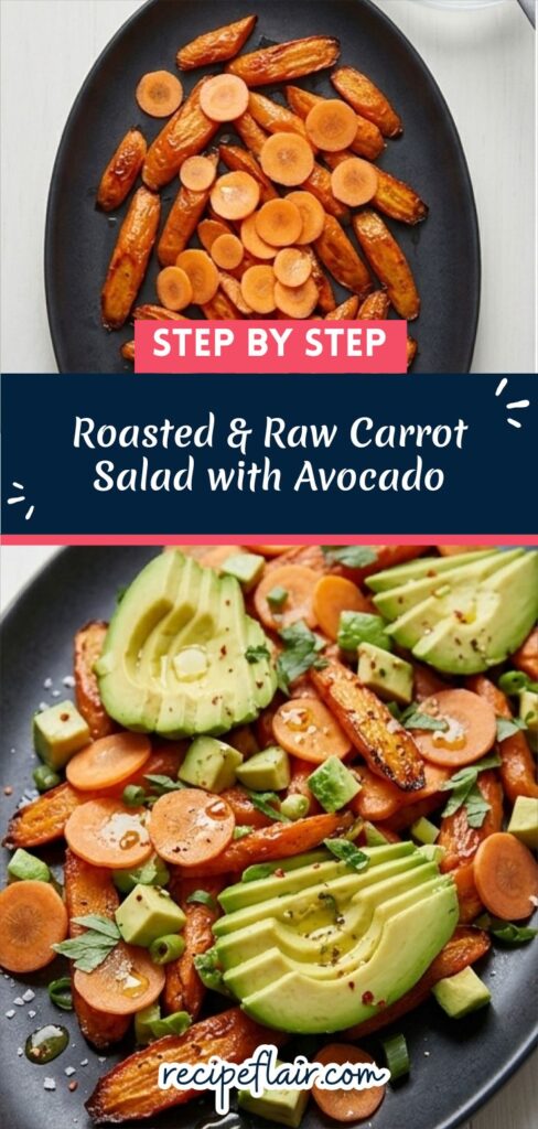 Roasted & Raw Carrot Salad with Avocado