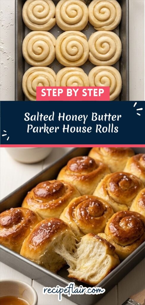 Salted Honey Butter Parker House Rolls
