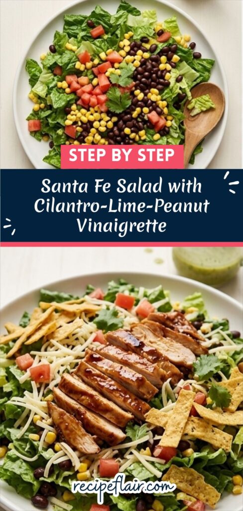 Santa Fe Salad with Cilantro-Lime-Peanut Vinaigrette