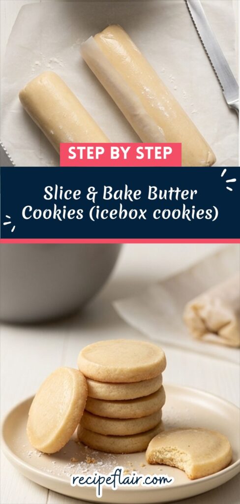 Slice & Bake Butter Cookies (icebox cookies)