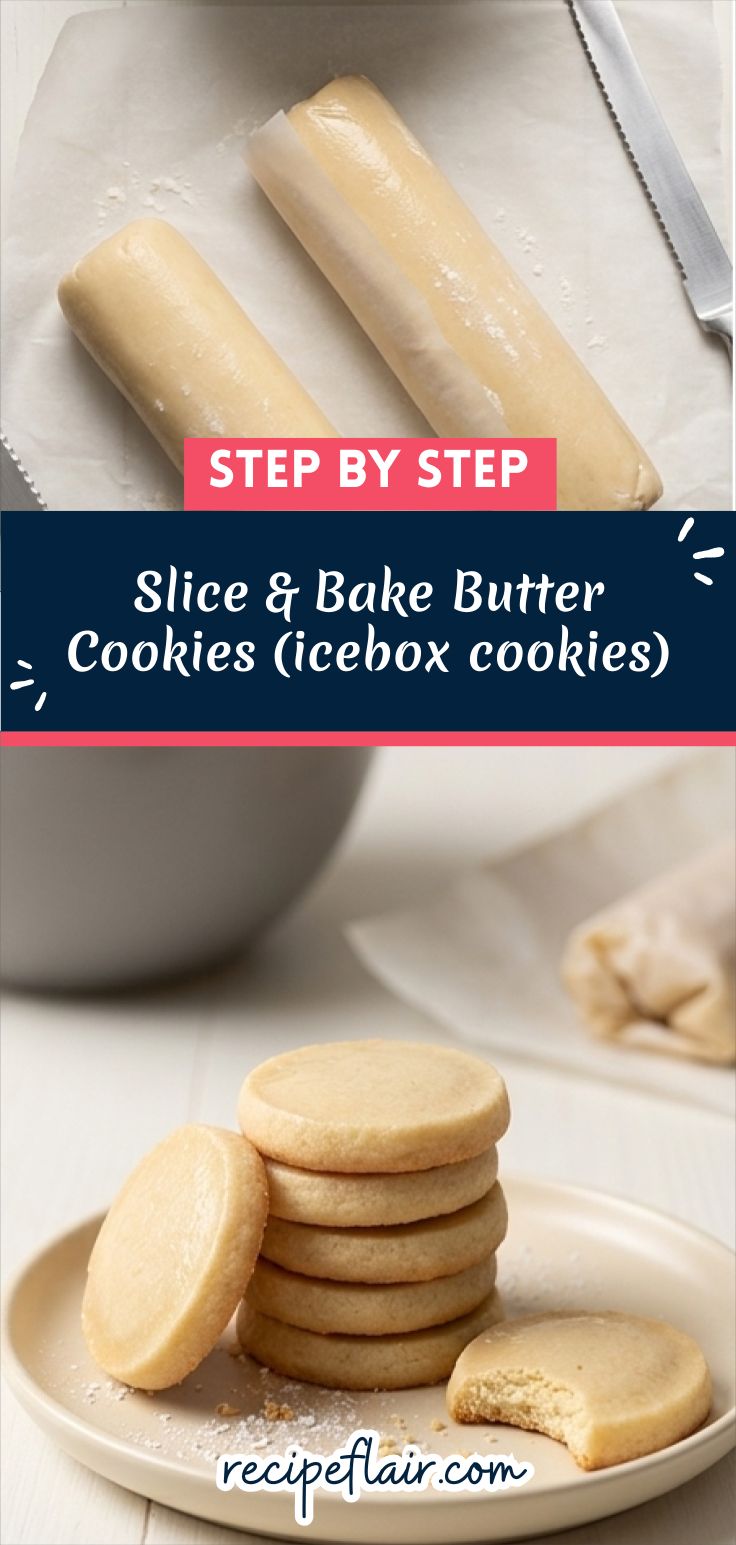 Slice & Bake Butter Cookies (icebox cookies)