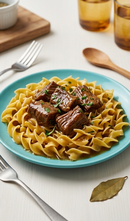 Cozy Slow Cooker Beef and Noodles Recipe for Family Dinner