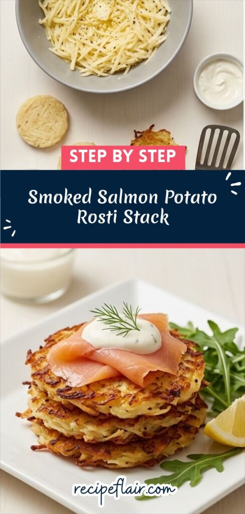 Smoked Salmon Potato Rosti Stack